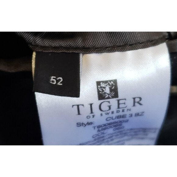 Tiger of Sweden Men Blazer 52 Button Blue Iridescent Single Breasted Jacket - Picture 10 of 11